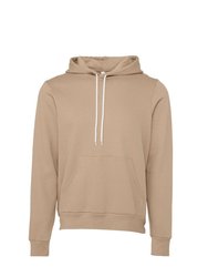 Unisex Adult Polycotton Pullover Hoodie - Tan