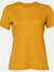 Womens/Ladies Heather Jersey Relaxed Fit T-Shirt - Mustard Yellow