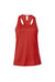 Womens/Ladies Jersey Racerback Tank Top - Red