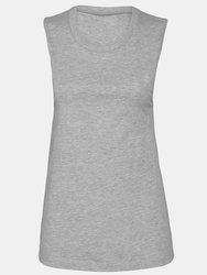 Womens/Ladies Muscle Jersey Tank Top (Athletic Heather Grey) - Athletic Heather Grey