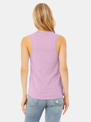 Womens/Ladies Muscle Jersey Tank Top (Lilac)