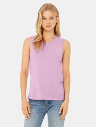 Womens/Ladies Muscle Jersey Tank Top (Lilac)