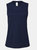 Womens/Ladies Muscle Jersey Tank Top (Navy Blue) - Navy Blue