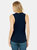 Womens/Ladies Muscle Jersey Tank Top (Navy Blue)