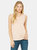 Womens/Ladies Muscle Jersey Tank Top (Peach Heather)