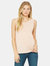 Womens/Ladies Muscle Jersey Tank Top (Peach Heather)