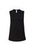 Womens Muscle Jersey Tank Top - Black