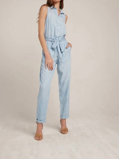 Bella Dahl Button Front Belted Tencel Jumpsuit In Salt Spray Wash product