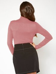 Women's Long Sleeve Turtle Neck Fitted Top