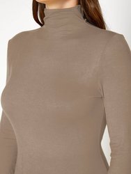 Women's Long Sleeve Turtle Neck Fitted Top