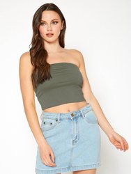 Women's Off Shoulder Cropped Tube Top