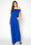 Women's Off Shoulder Wide Leg Jumpsuit - Blue