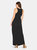 Womens Sleeveless Pleated Maxi Dress