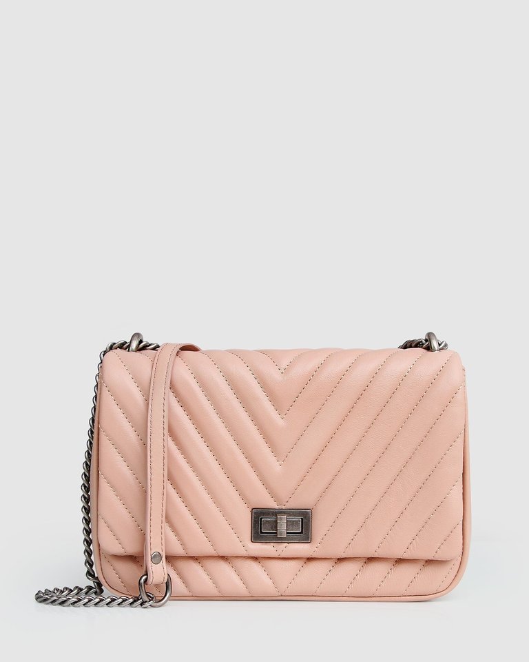 Belong to You Quilted Cross-Body Bag - Blush - Blush