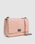 Belong to You Quilted Cross-Body Bag - Blush