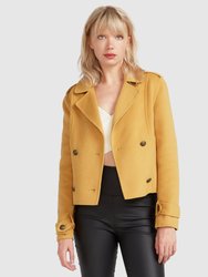 Better Off Military Peacoat - Antique Gold