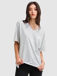 Brave Soul Oversized T-Shirt - Grey