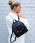 Camila Leather Backpack - Black - Black