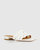 Can't Quit You Raffia Slide - White