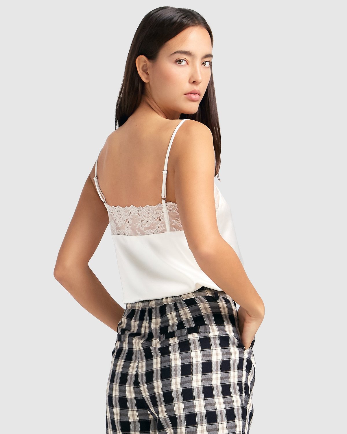 Friday Nights Lace Cami - Off-White