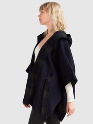 Jackson Landing Wool Blend Cape Coat - French Navy