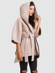 Jackson Landing Wool Blend Cape Coat - Sand