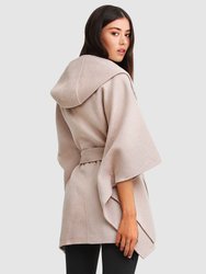 Jackson Landing Wool Blend Cape Coat - Sand