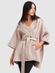 Jackson Landing Wool Blend Cape Coat - Sand