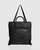 Lost Lovers Quilted Leather Tote - Black