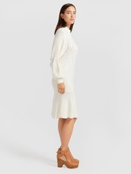 Love Letter Knit Dress - Cream - White