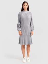 Love Letter Knit Dress - Grey