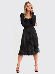 Mixed Feeling Reversible Skirt - Black - Black