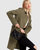 New Fit Last Chance Wool Blend Moto Coat - Army Green - Army Green