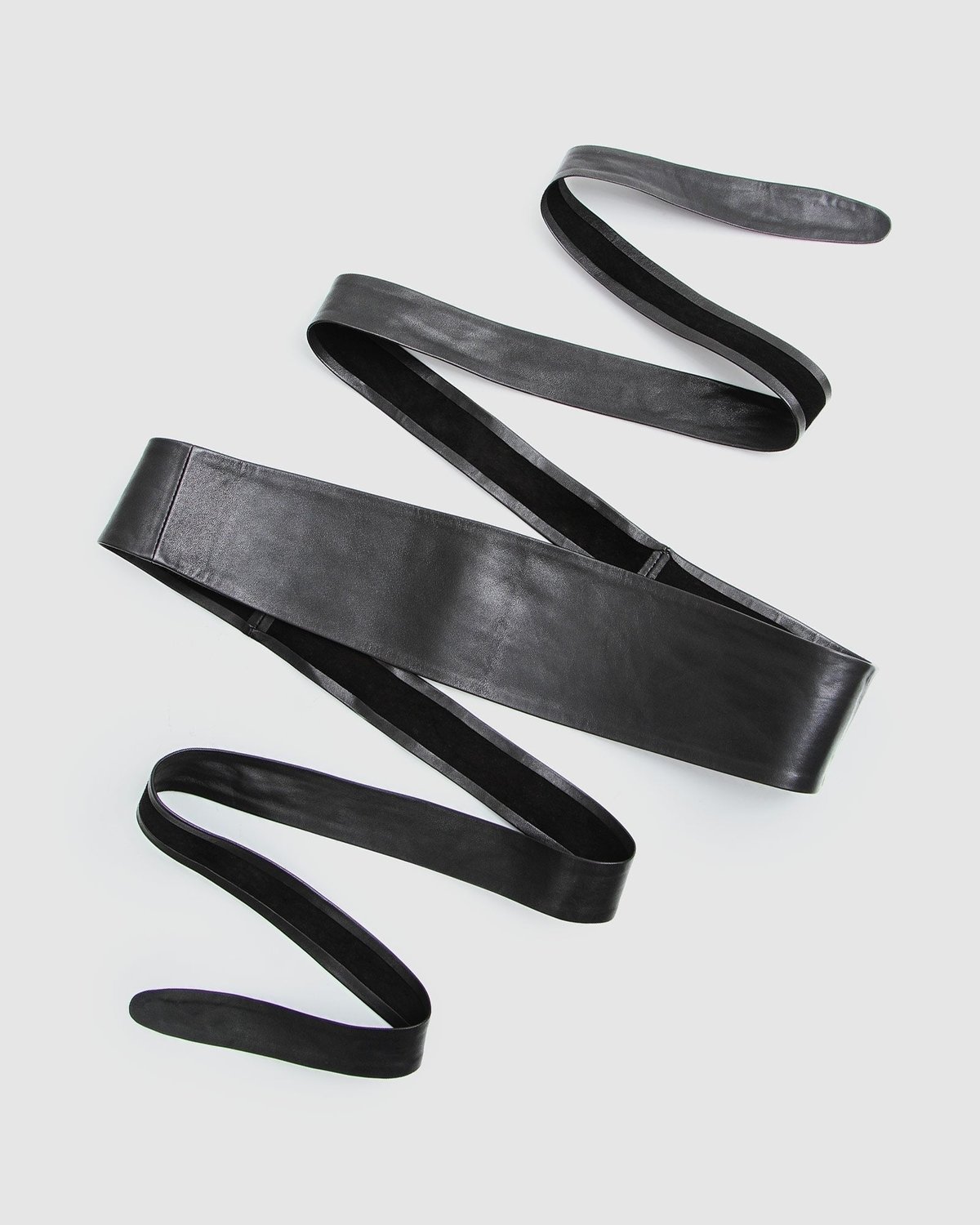 Belle & Bloom Odyssey Soft Wrap Leather Belt - Black