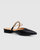 On The Go Leather Flat - Black