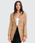 Princess Polina Textured Weave Blazer - Camel