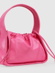 Thing Called Love Leather Handbag - Hot Pink