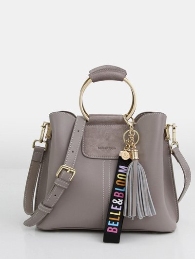 Belle & Bloom Twilight Leather Cross-Body Bag - Grey product