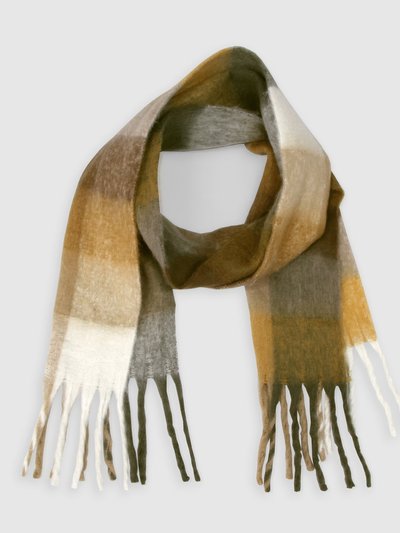 Belle & Bloom Vail Checkered Scarf - Earth product