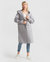 Walk This Way Wool Blend Oversized Coat - Grey