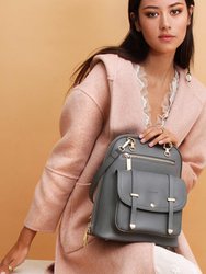 5th Ave Leather Backpack - Ash - Ash