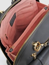 5th Ave Leather Backpack - Ash