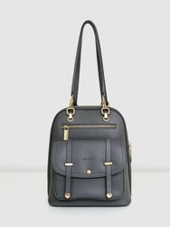 5th Ave Leather Backpack - Ash