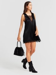 After Party Lace Mini Dress - Black