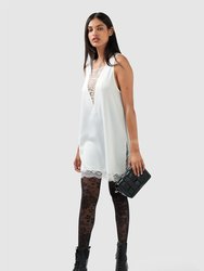 After Party Lace Mini Dress - Off-White