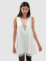 After Party Lace Mini Dress - Off-White - Off-White