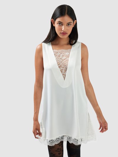 Belle & Bloom After Party Lace Mini Dress - Off-White product