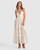 As It Was Tiered Midi Dress - Vintage White - Vintage White