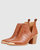 Austin Croc Embossed Ankle Boot - Camel - Camel