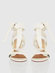 Bad Liar Leather Tie Heeled Sandal